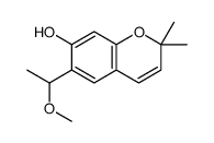6-(1-Methoxyethyl)-2,2-dimethyl-2H-1-benzopyran-7-ol结构式