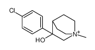 3-(4-chlorophenyl)-1-methyl-1-azoniabicyclo[2.2.2]octan-3-ol Structure