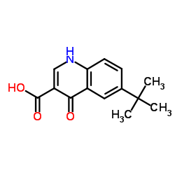 6-tert-Butyl-4-oxo-1,4-dihydro-quinoline-3-carboxylic acid结构式