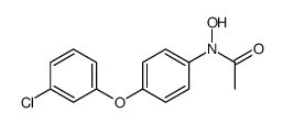 N-[4-(3-chlorophenoxy)phenyl]-N-hydroxyacetamide Structure