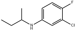 Benzenamine, 3-chloro-4-fluoro-N-(1-methylpropyl)-结构式