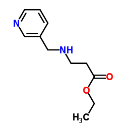 Ethyl N-(3-pyridinylmethyl)-β-alaninate Structure