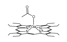 gallium(III) octaethylporphyrin acetate结构式