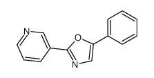 5-phenyl-2-pyridin-3-yl-1,3-oxazole Structure