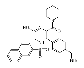 N(alpha)-(2-naphthylsulfonylglycyl)-1-(4-aminomethylphenylalanine)piperidide结构式