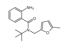2-amino-N-(tert-butyl)-N-[(5-methyl-2-furyl)methyl]benzamide结构式