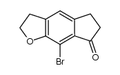8-bromo-5,6-dihydro-2H-indeno[5,6-b]furan-7(3H)-one结构式