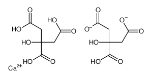 calcium,3-carboxy-3,5-dihydroxy-5-oxopentanoate结构式