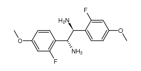 (1R,2S)/(1S,2R)-1,2-diamino-1,2-bis(2-fluoro-4-methoxyphenyl)ethane Structure