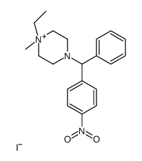 1-ethyl-1-methyl-4-[(4-nitrophenyl)-phenylmethyl]piperazin-1-ium,iodide结构式