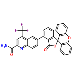 6-Fluoro-4-(trifluoromethyl)quinoline-2-carboxamide ,97结构式