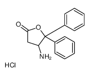 4-amino-5,5-diphenyloxolan-2-one,hydrochloride结构式