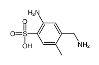 2-amino-4-(aminomethyl)-5-methylbenzenesulfonic acid结构式