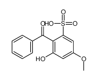 2-benzoyl-3-hydroxy-5-methoxybenzenesulfonic acid structure