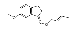 (Z)-6-methoxyindan-1-one O-crotyloxime Structure