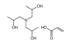 1-[bis(2-hydroxypropyl)amino]propan-2-ol,prop-2-enoic acid Structure