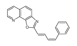 2-(4-phenylbuta-1,3-dienyl)-[1,3]oxazolo[4,5-h]quinoline Structure