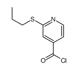 2-propylsulfanylpyridine-4-carbonyl chloride结构式