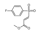 methyl 3-(4-fluorophenyl)sulfonylprop-2-enoate结构式