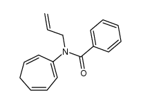 N-benzoyl-N-allyl-3-aminocyclohepta-1,3,5-triene Structure