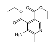 diethyl 5-amino-6-methylpyridine-3,4-dicarboxylate结构式