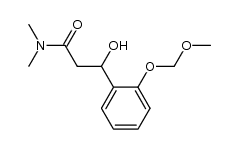 3-hydroxy-3-(2-(methoxymethoxy)phenyl)-N,N-dimethylpropanamide结构式