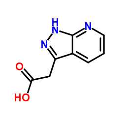 1H-吡唑并 [3,4-b]吡啶-3-乙酸结构式