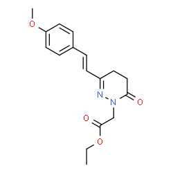 ETHYL 2-[3-(4-METHOXYSTYRYL)-6-OXO-5,6-DIHYDRO-1(4H)-PYRIDAZINYL]ACETATE Structure