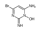 6-bromo-3-hydroxy-2-iminopyrimidin-4-amine Structure