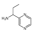 1-pyrazin-2-ylpropan-1-amine结构式