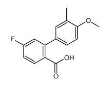 4-fluoro-2-(4-methoxy-3-methylphenyl)benzoic acid结构式