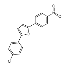 2-(4-chlorophenyl)-5-(4-nitrophenyl)oxazole Structure