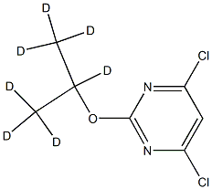 4,6-Dichloro-2-(iso-propoxy-d7)-pyrimidine结构式