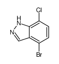 4-bromo-7-chloro-1H-indazole Structure