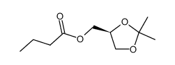 (S)-2,2-dimethyl-1,3-dioxolane-4-methanol butanoate结构式
