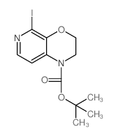 5-碘-2,3-二氢-1H-吡啶并-[3,4-b][1,4]噁嗪-1-羧酸叔丁酯结构式