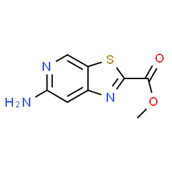 Thiazolo[5,4-c]pyridine-2-carboxylic acid, 6-amino-, Methyl ester structure