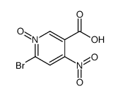 6-Bromo-4-nitronicotinic acid 1-oxide结构式