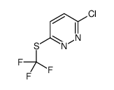 3-Chloro-6-[(trifluoromethyl)sulfanyl]pyridazine Structure