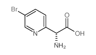 (R)-2-amino-2-(5-bromopyridin-2-yl)acetic acid structure