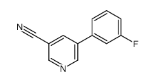 5-(3-fluorophenyl)pyridine-3-carbonitrile结构式