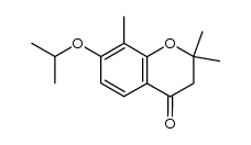 7-isopropoxy-2,2,8-trimethylchroman-4-one结构式
