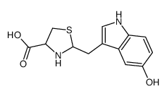 2-(3'-(5'-hydroxyindolyl)methyl)-1,3-thiazolidine-4-carboxylic acid结构式