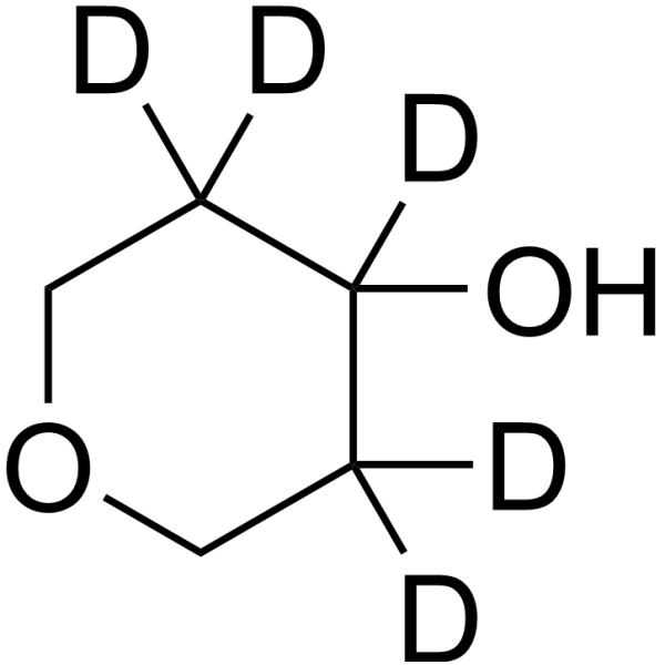 Tetrahydro-2H-pyran-4-ol-d5结构式