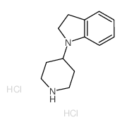 1-(4-Piperidinyl)indoline dihydrochloride结构式