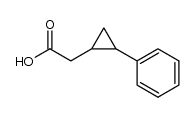 (trans-2-Phenylcyclopropyl)acetic acid结构式