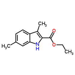 Ethyl 3,6-dimethyl-1H-indole-2-carboxylate结构式