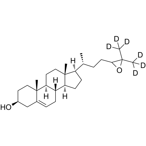 (3β)-(26,26,26,27,27,27-2H6)-24,25-Epoxycholest-5-en-3-ol structure