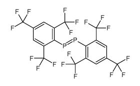 [2,4,6-tris(trifluoromethyl)phenyl]-[2,4,6-tris(trifluoromethyl)phenyl]phosphanylidenephosphane结构式