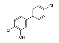 2-chloro-5-(4-chloro-2-methylphenyl)phenol Structure